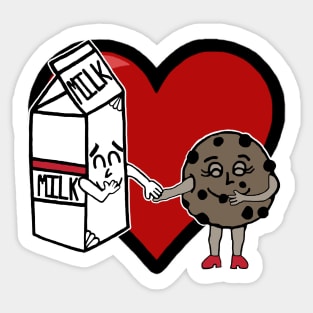 Milk and Cookie Love Sticker
